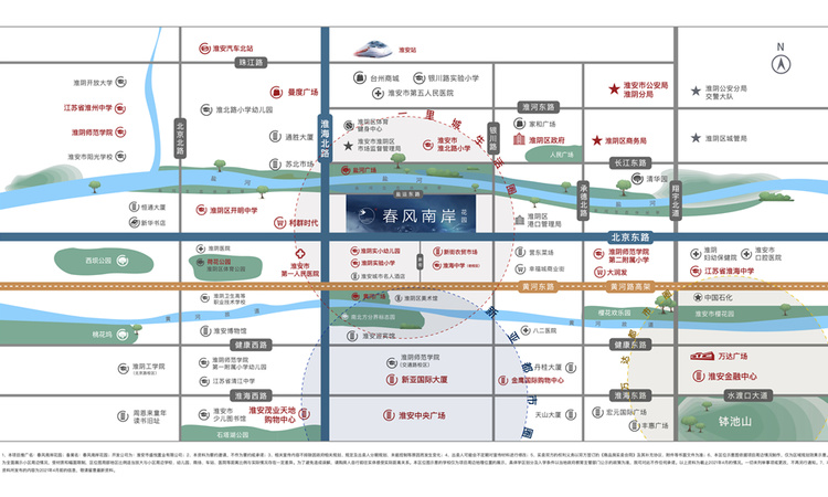 春风南岸交通图