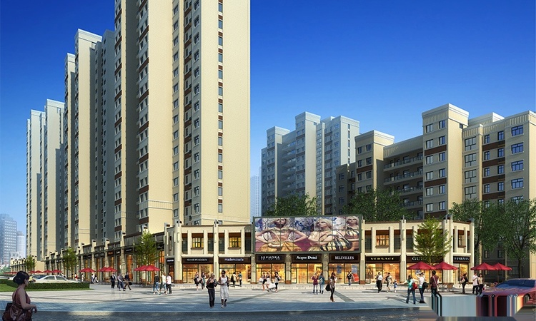 聚旺城市花园效果图