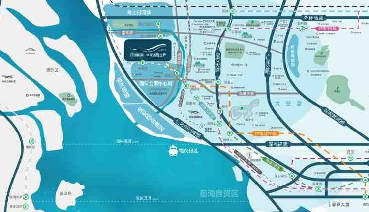 华发新城交通图