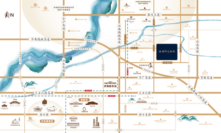 稼轩文旅城交通图