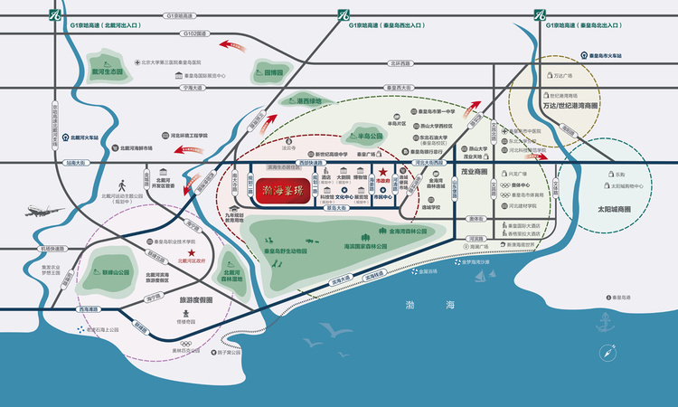 兴桐·瀚海峯璟交通图