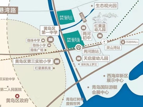 保利源诚领秀山交通图