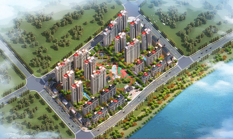滨河新城效果图