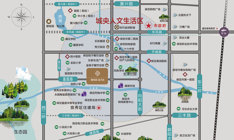 碧桂园星河城交通图