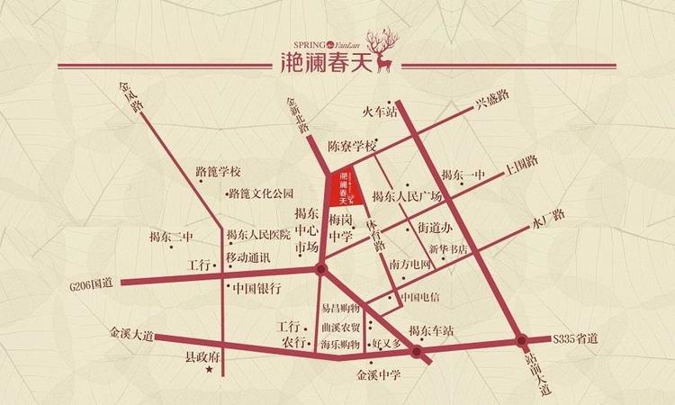 滟澜春天交通图