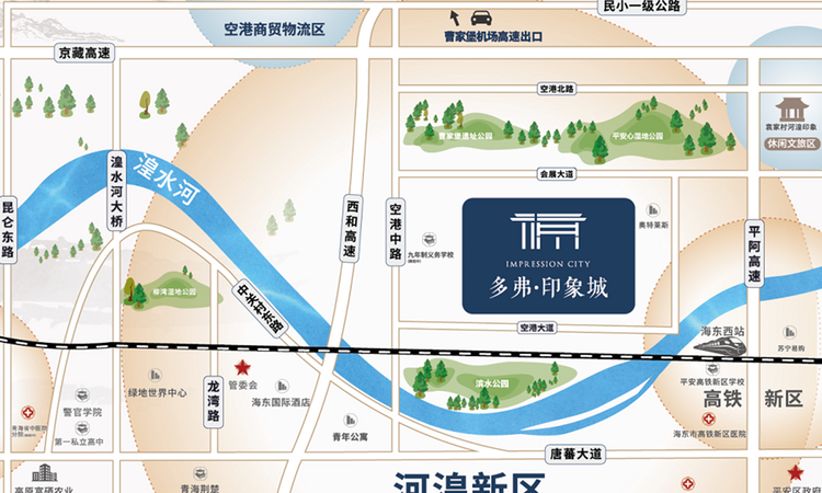 多弗印象城交通图