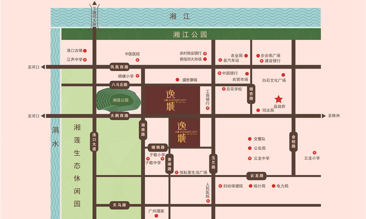 万通·逸城交通图