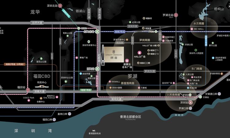 城脉中心·璟喜交通图