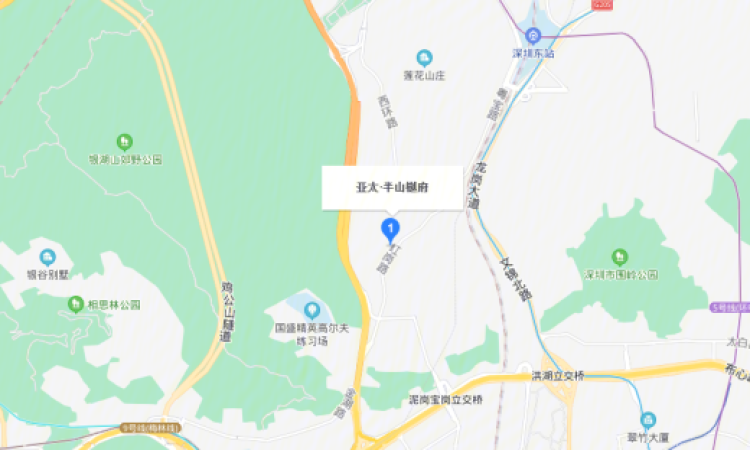 亚太·半山樾府交通图