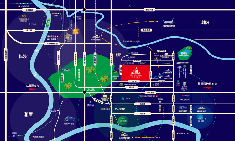 星海颐园交通图