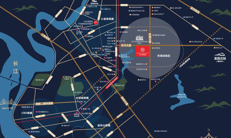 万科理想城交通图