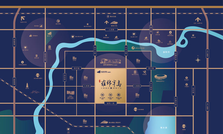 蓝光·雍锦半岛周边配套图