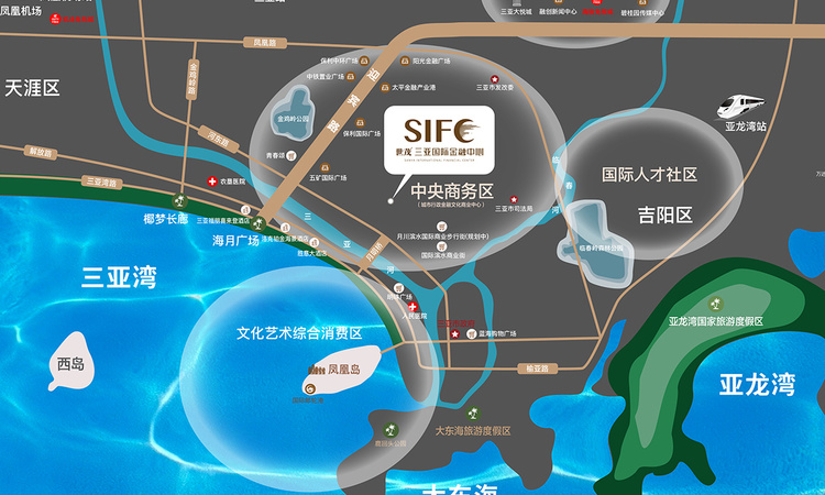 世茂三亚国际金融中心交通图