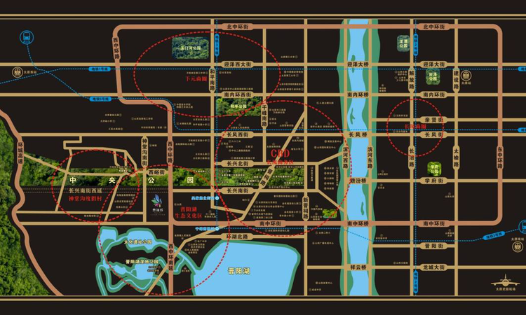 泰瑞城·九礼交通图