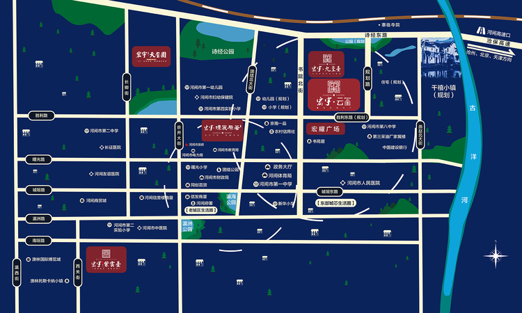 宏宇云玺交通图