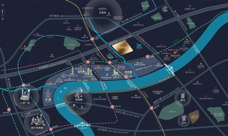 金隅·外滩东岸交通图