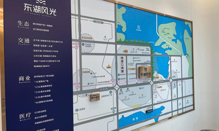 东湖风光交通图