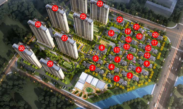 卓越悦琅园效果图