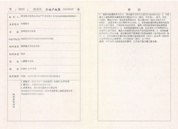 天曜府楼盘证照