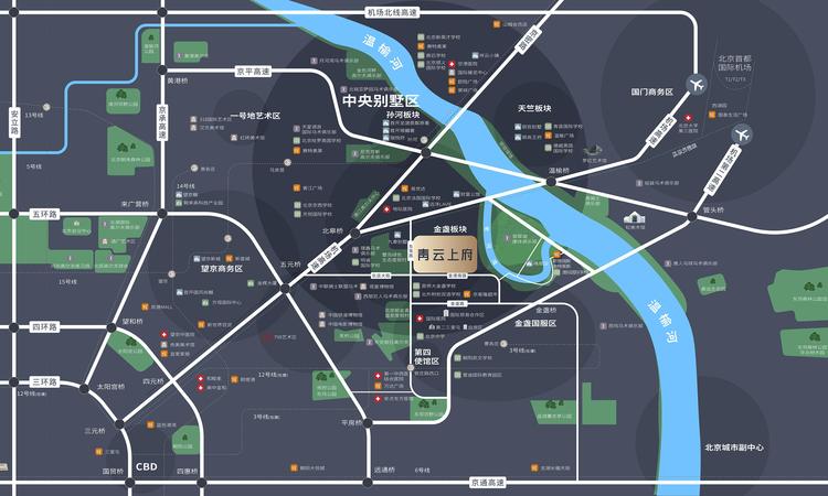 青云上府交通图