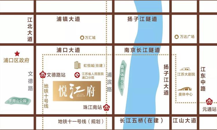 悦江府交通图