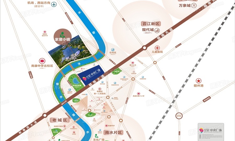 红星中央广场交通图