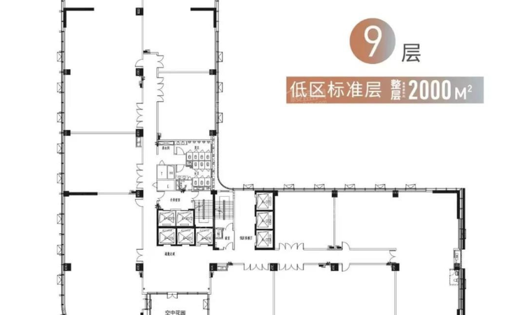 置地汇金商务中心楼层平面图