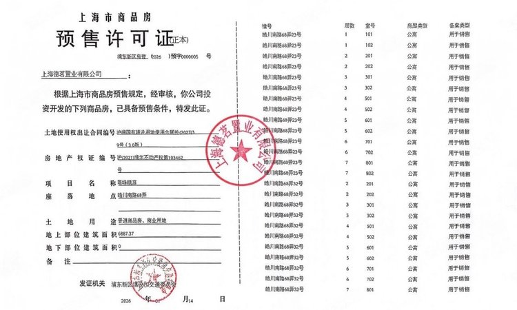 前滩滨江道楼盘证照