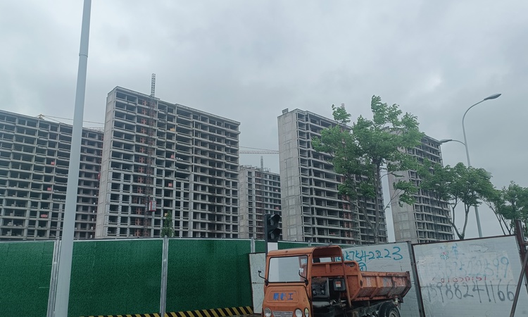金科旭辉·上河之城施工进度图