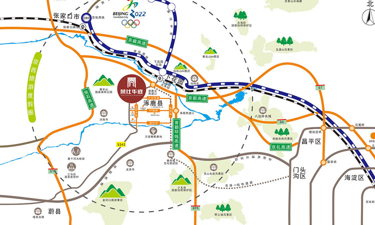 荣仕华庭交通图
