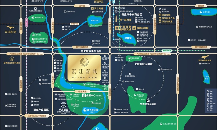 圆中润达丰·滨江睿城交通图