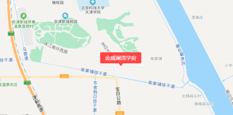 金威澜湾学府交通图