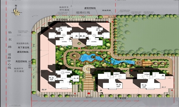 钓鱼台·和府交通图