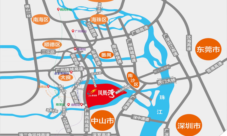 碧桂园凤凰湾交通图