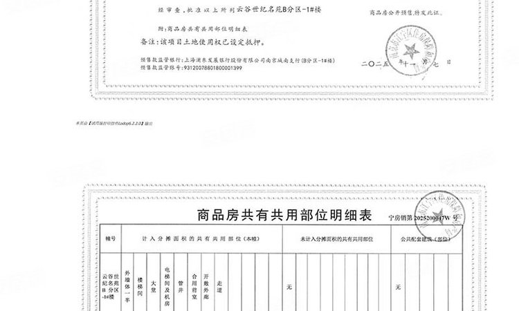 仁恒云谷世纪楼盘证照