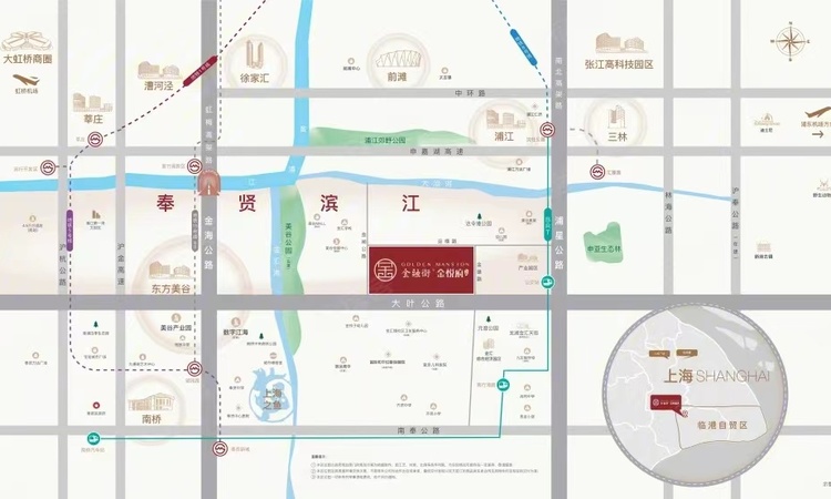 金融街奉贤金悦府交通图