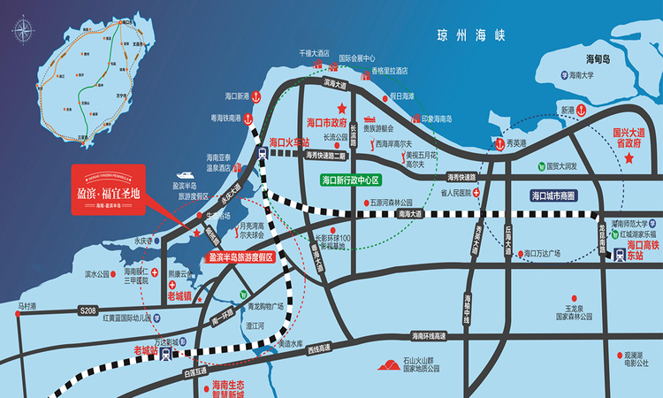 盈滨福宜圣地交通图