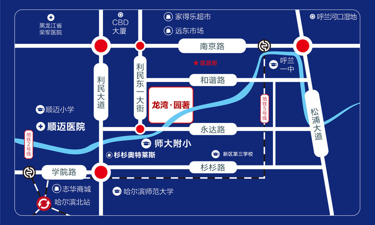龙湾·园著交通图