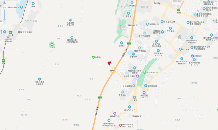 龙湖山前交通图