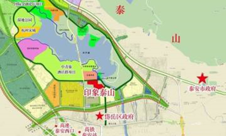 印象泰山·湖语墅交通图
