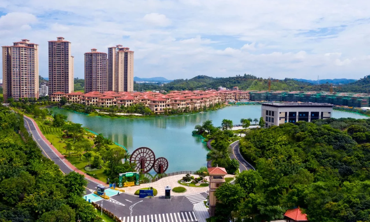 龙湖山庄实景图