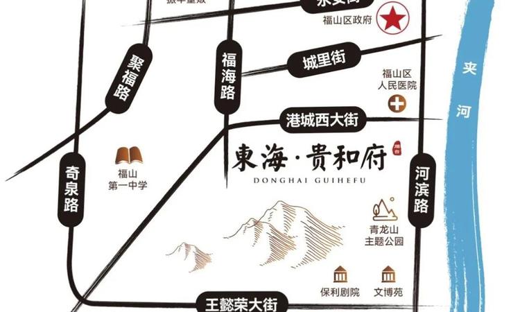 东海贵和府交通图