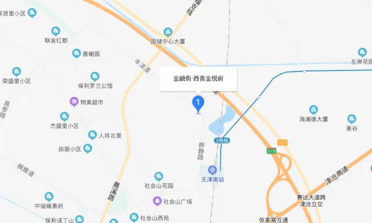 金融街南站金悦府交通图