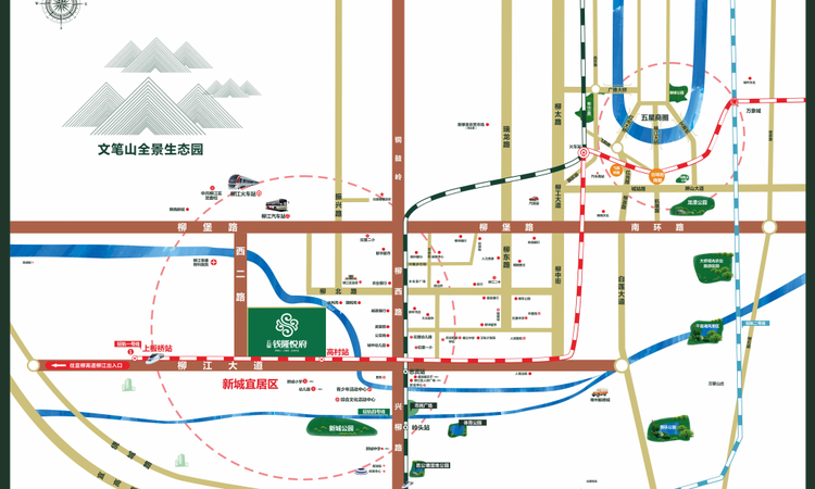 云星·钱隆悦府交通图