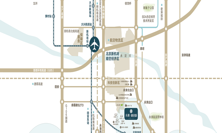 永清·融创城交通图