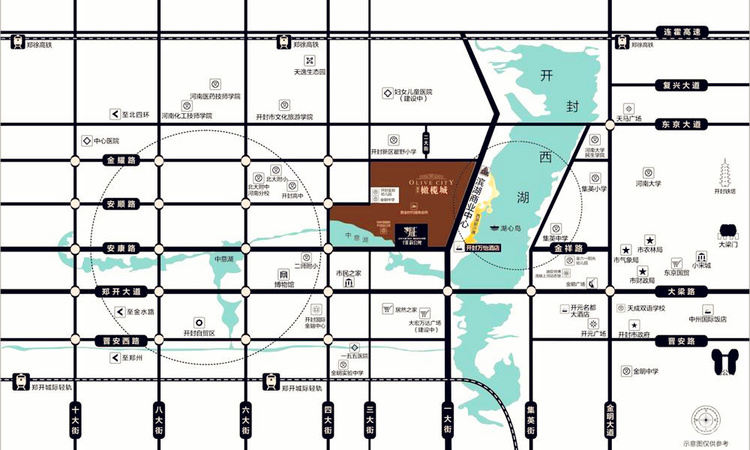 郑开橄榄城交通图