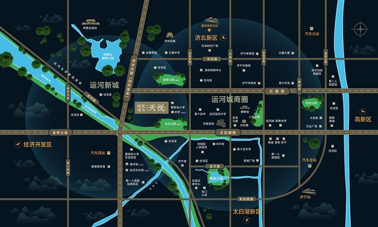 城投瑞马·天悦交通图