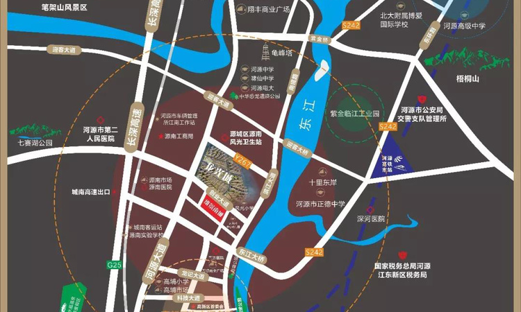 维景南城交通图