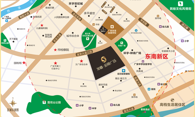 加德·金融广场交通图