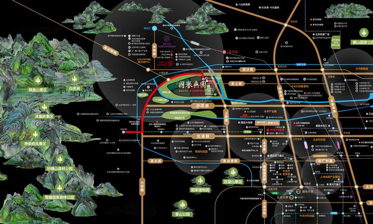 北京城建·国誉燕园交通图
